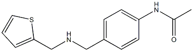 N-(4-{[(thiophen-2-ylmethyl)amino]methyl}phenyl)acetamide Struktur