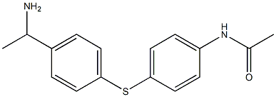 N-(4-{[4-(1-aminoethyl)phenyl]sulfanyl}phenyl)acetamide Struktur