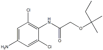 N-(4-amino-2,6-dichlorophenyl)-2-[(2-methylbutan-2-yl)oxy]acetamide Struktur