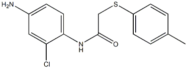 N-(4-amino-2-chlorophenyl)-2-[(4-methylphenyl)sulfanyl]acetamide Struktur