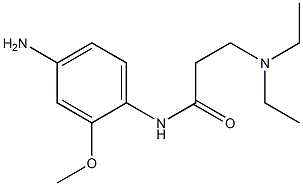 N-(4-amino-2-methoxyphenyl)-3-(diethylamino)propanamide Struktur