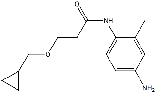 N-(4-amino-2-methylphenyl)-3-(cyclopropylmethoxy)propanamide Struktur