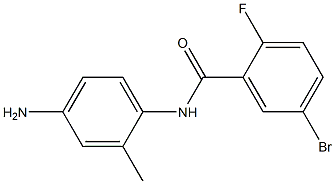 N-(4-amino-2-methylphenyl)-5-bromo-2-fluorobenzamide Struktur