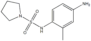 N-(4-amino-2-methylphenyl)pyrrolidine-1-sulfonamide Struktur