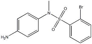 N-(4-aminophenyl)-2-bromo-N-methylbenzene-1-sulfonamide Struktur