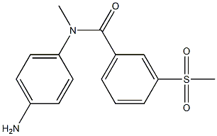 N-(4-aminophenyl)-3-methanesulfonyl-N-methylbenzamide Struktur