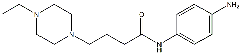 N-(4-aminophenyl)-4-(4-ethylpiperazin-1-yl)butanamide Struktur