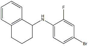 N-(4-bromo-2-fluorophenyl)-1,2,3,4-tetrahydronaphthalen-1-amine Struktur