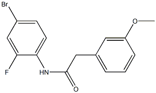 N-(4-bromo-2-fluorophenyl)-2-(3-methoxyphenyl)acetamide Struktur