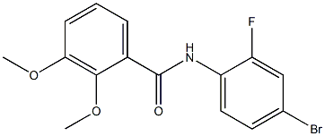 N-(4-bromo-2-fluorophenyl)-2,3-dimethoxybenzamide Struktur