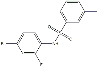 N-(4-bromo-2-fluorophenyl)-3-methylbenzenesulfonamide Struktur