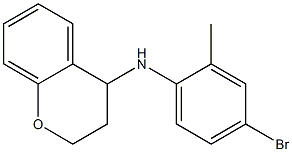 N-(4-bromo-2-methylphenyl)-3,4-dihydro-2H-1-benzopyran-4-amine Struktur