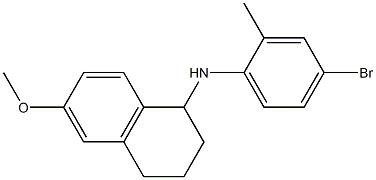 N-(4-bromo-2-methylphenyl)-6-methoxy-1,2,3,4-tetrahydronaphthalen-1-amine Struktur