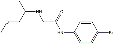 N-(4-bromophenyl)-2-[(1-methoxypropan-2-yl)amino]acetamide Struktur