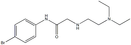 N-(4-bromophenyl)-2-{[2-(diethylamino)ethyl]amino}acetamide Struktur