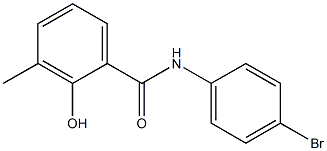 N-(4-bromophenyl)-2-hydroxy-3-methylbenzamide Struktur