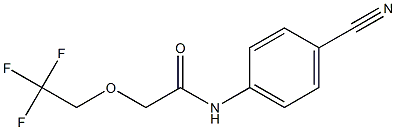 N-(4-cyanophenyl)-2-(2,2,2-trifluoroethoxy)acetamide Struktur