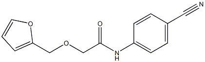 N-(4-cyanophenyl)-2-(furan-2-ylmethoxy)acetamide Struktur