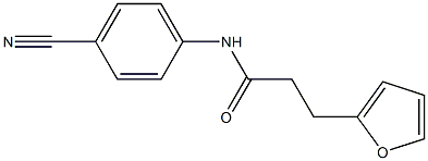 N-(4-cyanophenyl)-3-(furan-2-yl)propanamide Struktur