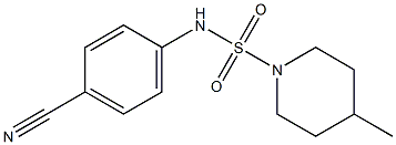 N-(4-cyanophenyl)-4-methylpiperidine-1-sulfonamide Struktur