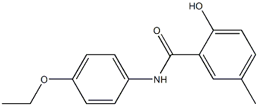 N-(4-ethoxyphenyl)-2-hydroxy-5-methylbenzamide Struktur