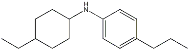 N-(4-ethylcyclohexyl)-4-propylaniline Struktur