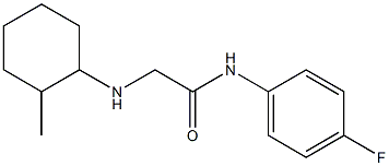 N-(4-fluorophenyl)-2-[(2-methylcyclohexyl)amino]acetamide Struktur