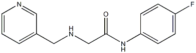 N-(4-fluorophenyl)-2-[(pyridin-3-ylmethyl)amino]acetamide Struktur