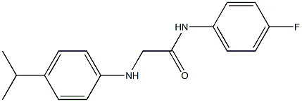 N-(4-fluorophenyl)-2-{[4-(propan-2-yl)phenyl]amino}acetamide Struktur