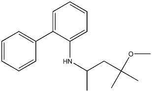 N-(4-methoxy-4-methylpentan-2-yl)-2-phenylaniline Struktur