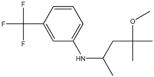 N-(4-methoxy-4-methylpentan-2-yl)-3-(trifluoromethyl)aniline Struktur