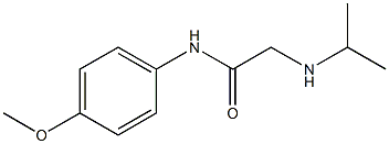 N-(4-methoxyphenyl)-2-(propan-2-ylamino)acetamide Struktur