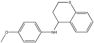 N-(4-methoxyphenyl)-3,4-dihydro-2H-1-benzothiopyran-4-amine Struktur