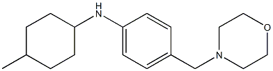 N-(4-methylcyclohexyl)-4-(morpholin-4-ylmethyl)aniline Struktur