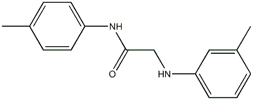 N-(4-methylphenyl)-2-[(3-methylphenyl)amino]acetamide Struktur