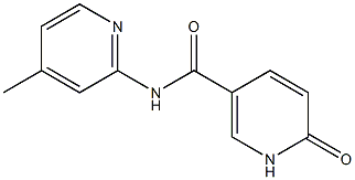 N-(4-methylpyridin-2-yl)-6-oxo-1,6-dihydropyridine-3-carboxamide Struktur