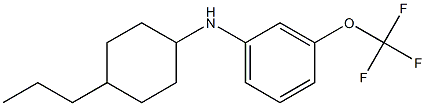 N-(4-propylcyclohexyl)-3-(trifluoromethoxy)aniline Struktur