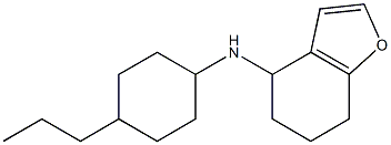 N-(4-propylcyclohexyl)-4,5,6,7-tetrahydro-1-benzofuran-4-amine Struktur