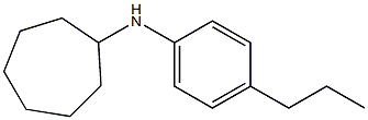 N-(4-propylphenyl)cycloheptanamine Struktur