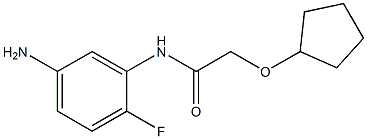 N-(5-amino-2-fluorophenyl)-2-(cyclopentyloxy)acetamide Struktur