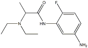 N-(5-amino-2-fluorophenyl)-2-(diethylamino)propanamide Struktur