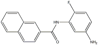 N-(5-amino-2-fluorophenyl)-2-naphthamide Struktur