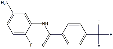 N-(5-amino-2-fluorophenyl)-4-(trifluoromethyl)benzamide Struktur