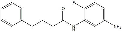 N-(5-amino-2-fluorophenyl)-4-phenylbutanamide Struktur