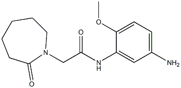 N-(5-amino-2-methoxyphenyl)-2-(2-oxoazepan-1-yl)acetamide Struktur