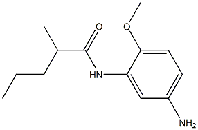 N-(5-amino-2-methoxyphenyl)-2-methylpentanamide Struktur