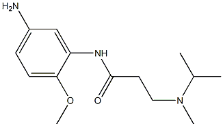 N-(5-amino-2-methoxyphenyl)-3-[isopropyl(methyl)amino]propanamide Struktur