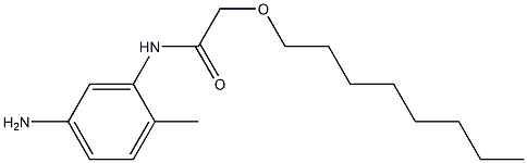 N-(5-amino-2-methylphenyl)-2-(octyloxy)acetamide Struktur