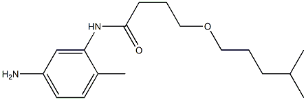 N-(5-amino-2-methylphenyl)-4-[(4-methylpentyl)oxy]butanamide Struktur