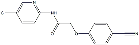 N-(5-chloropyridin-2-yl)-2-(4-cyanophenoxy)acetamide Struktur